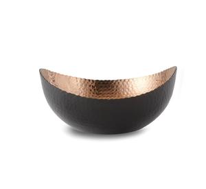 Haute qualité nouveau Design fantaisie cuivre métal bol poli grande taille bol rond pour servir pour les fêtes directement exportées inde - Product Image 4