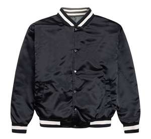 Blouson Bomber en Satin Réversible Fin Personnalisable pour Hommes Respirant Design Universitaire - Product Image 1