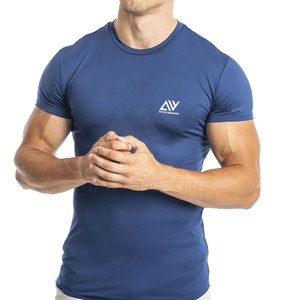 2024 unisexe personnalisé été longueur régulière haute qualité respirant col rond T-Shirt doux Polyester/coton OEM conception directe hommes - Product Image 1