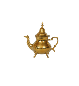 กาต้มน้ำชาทองเหลืองแบบโบราณเครื่องใช้บนโต๊ะอาหารทำมือช้อนโลหะสำหรับเสิร์ฟชาและกาแฟ - Product Image 6