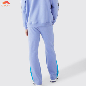 Sweat à capuche vintage personnalisé et pantalons de survêtement jogging deux pièces Dtg sérigraphie survêtement évasé survêtements pour hommes - Product Image 4