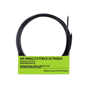 4/0 AWG X 5 Ft Black <b>Battery</b> <b>Cable</b>-Stranded Copper 600V Rated - Product Image 2