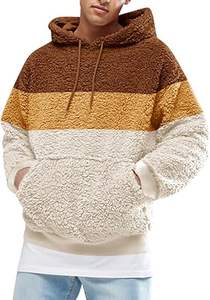 Sudaderas con capucha informales de invierno para hombre, ropa de moda de Color sólido, ajuste Regular, forro polar de algodón 100%, secado rápido y transpirable - Product Image 2