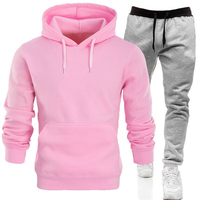 Ensemble de survêtement brodé personnalisé de haute qualité pour hommes grandes tailles, respirant, séchage rapide, polyester/coton, décontracté