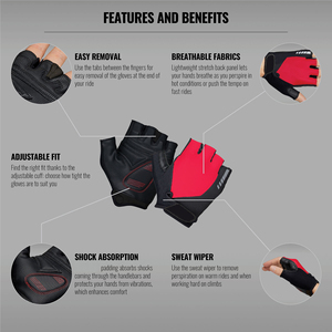 Gants de cyclisme respirants et durables, ajustés à la main, légers, gants de course confortables, gants de cyclisme d'extérieur avec logo personnalisé - Product Image 6
