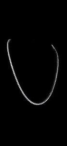 Élégant collier de tennis en or blanc 31.130 grammes de bijoux de fête fabriqués en Inde par K Samyak Diamond Designs de luxe personnalisés pour les femmes - Product Image 5