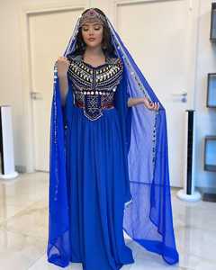 New Arrivals Afghani Style <b>Women's</b> <b>Sets</b> Breathable Floor-Length Lace Afghan Kuchi Wedding Party Casual Wear Heavy <b>Weight</b> Custom - Product Image 4
