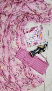 Conjunto de Top recto bordado y estampado digital de alta calidad para mujer, Top de mejor diseño con pantalones y conjunto de algodón Dupatta para mujer - Product Image 5