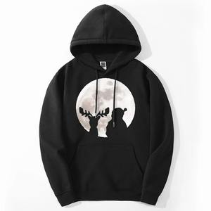 Sudaderas con capucha de calidad superior para hombres y mujeres Santa Claus impreso grueso Cool Top bordado Streetwear chándal para el verano - Product Image 3