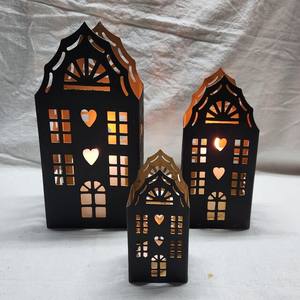 Farol de Metal Artesanal de Moda con Impresión Digital, Duradero, para Velas, 3 Tamaños Diferentes, para Navidad y Ocasiones Especiales en el Hogar - Product Image 1