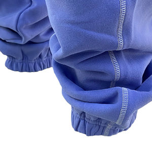 Ensemble sweat-shirt à capuche et pantalon de survêtement inversé pour hommes avec logo imprimé personnalisé survêtement uni à points contrastés survêtement en coton unisexe ensembles de joggers - Product Image 4