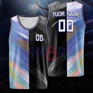 Maillot de basket-ball réversible sur mesure pour hommes et jeunes Maillot de basket-ball uniforme de sport respirant au design unique OEM - Product Image 2