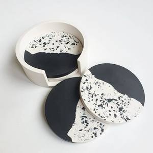 Hot & Best Sous-verres de style indien Prix de gros Dessous de verre rond en bois d'acacia et résine époxy pour boisson thé café - Product Image 6