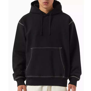 2024 Unisex de gran tamaño Drop Shoulder Hoodie Longitud regular Cropped Boxy Loose Fit Custom Logo ODM Supply para invierno - Product Image 6