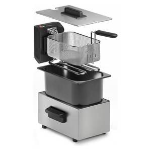 Friteuse électrique Tristar FR 9334 2000W, friteuse à huile 600ml avec cuve en acier inoxydable et finition noire, catégorie de produits : Friteuses électriques - Product Image 2