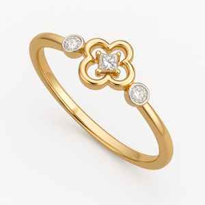 Bague de fiançailles de mariage en moissanite de taille ronde en or 14kt certifiée GIA exquise et plaquée rhodium pour des moments inoubliables - Product Image 3