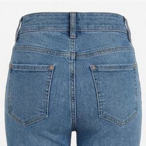 Premium <b>Stretch</b> High Waist Denim <b>Woman</b> Wide Leg <b>Jeans</b> Plus Size <b>Women's</b> Trousers Customized Color Breathable Cotton Streetwear - Product Image 4