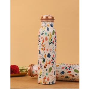 Botella de agua de cobre puro con diseño martillado, botella de agua para bebidas a prueba de fugas para gimnasio en casa, uso escolar y de oficina - Product Image 4