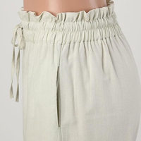 Pantalones de Lona para Mujer, Corte Regular, Cintura Elástica, Corte Recto, Secado Rápido, Transpirables, Resistentes al Viento, Poliéster/Algodón, para Invierno