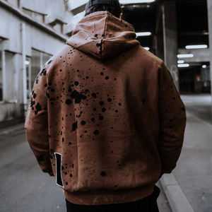 Make Own 400 GSM Acid Wash Hoodies Winter Outer Casual Wear Lavage facile avec col à capuche de haute qualité - Product Image 3