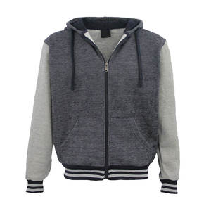 Sweats à capuche personnalisés zippés réglables pour hommes nouveauté épais respirant 100% coton mélangé pour l'hiver - Product Image 5