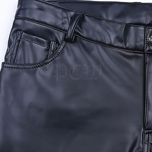 Pantalones de Cuero para Hombre, Nueva Llegada, Resistentes al Viento, Ligeros, Ecológicos, de Alta Calidad, Estilo Urbano Clásico, Corte Recto, Cintura Media, para Invierno - Product Image 6