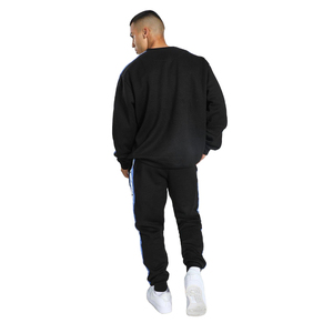 Ensemble de survêtement en molleton décontracté brodé pour homme, coupe classique, léger, durable, vêtements de sport pour adultes, automne 2024 - Product Image 4