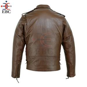 Chaqueta de Motociclista de Cuero de Oveja Genuino para Hombre - Secado Rápido, Transpirable, Ecológica y Resistente al Viento - Product Image 4