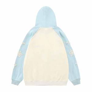 Sweats à capuche décontractés de style streetwear brodés, fermeture éclair, style à capuche unisexe - Product Image 6