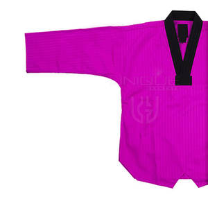 Arts Martiaux Porter Kimono Jiu Jitsu Uniforme Solide Hommes Uniforme Uni Taekwondo Avec Logo Personnalisé - Product Image 3