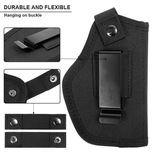 ซองปืนหนังวัวแท้ขายดี ซองปืนพกในตัวแบบซ่อน ซองปืนหนังแท้ทำมือ พร้อมสายคล้องข้อมือ - Product Image 5