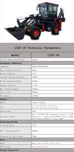 รถแบคโฮ LY2518 พร้อมบุ้งกี๋ขนาด 0.8 ลูกบาศก์เมตร น้ำหนักเครื่อง 3800 กิโลกรัม รับประกัน 1 ปี - Product Image 2