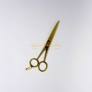 Ciseaux de barbier professionnels en acier inoxydable pour droitiers, manche long, pointe arrondie, qualité salon - Product Image 4