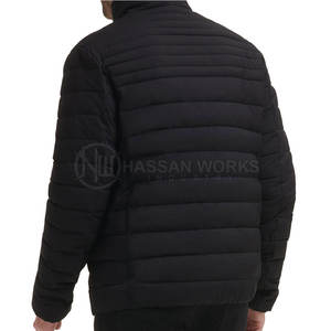 Veste matelassée respirante et écologique à col montant avec logo personnalisé OEM, best-seller, couleur personnalisée, veste d'hiver chaude - Product Image 2
