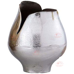 Ensemble de 3 vases en métal finition antique, vase décoratif de luxe pour la maison et support pour plantes - Product Image 5