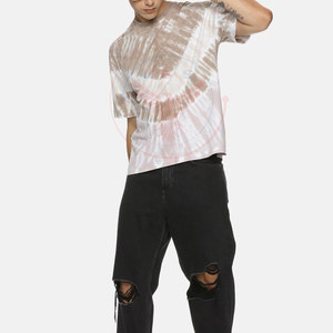 Camisetas de Felpa de Poliéster/Algodón de Alta Calidad, Fabricadas en Pakistán, con Tinte Tie-Dye, Ecológicas, de Secado Rápido y Transpirables, Nuevas y Más Vendidas - Product Image 4