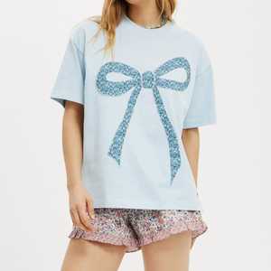 Camiseta 300g de algodón 100% de alta calidad, hombro caído, peso pesado, logotipo de marca personalizado, estampado de hojaldre, camisetas de gran tamaño en blanco para hombres y mujeres - Product Image 1