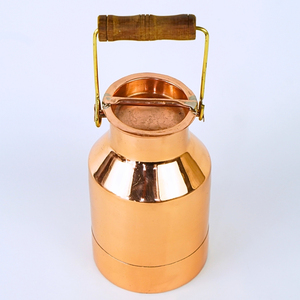 Bocal de rangement cylindrique en aluminium vintage, couvercle sans trou, capacité de 1 à 2L, portable et écologique pour la cuisine, le stockage des épices, la maison - Product Image 1