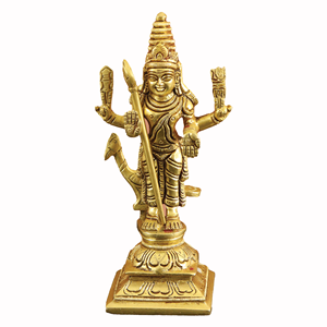 Ídolo Muguran de Latón Premium para el culto en el hogar y en el templo con diseño tradicional, perfecto para decoración espiritual y regalos. - Product Image 1