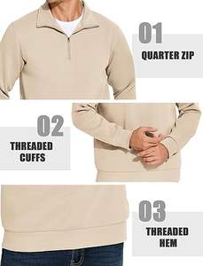 เสื้อกันหนาวผ้าฝ้ายสวมหัวมีซิปแบบสวมหัว - Product Image 2