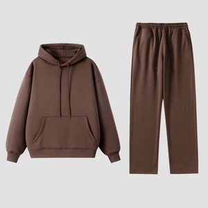 Chaqueta de manga larga delgada y cálida para mujer y pantalones con cordón en la cintura elástica Chándal deportivo de dos piezas con ajuste cómodo - Product Image 3