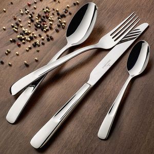 Classic Stainless Steel <b>Flatware</b> <b>Set</b> Suitable For Formal Celebrations And Regular Family Dinner Table Use - Product Image 1