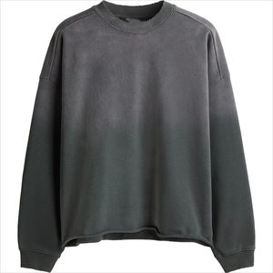 Sudadera para Hombre de Peso Pesado, Marca de Moda, Sudadera Personalizada, Color Sólido, Lavada, Desgastada, con Estampado 3D - Product Image 5