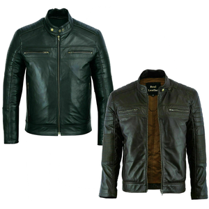 2025 Meilleur design Textile pour hommes Personnaliser Produit de vente chaud Meilleures vestes en cuir minces Conception personnalisée - Product Image 5