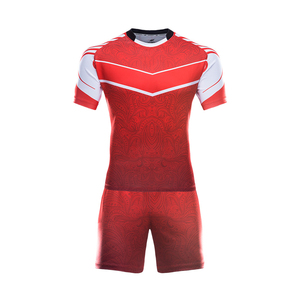 Conjunto de uniforme de rugby transpirable barato Logotipo de sublimación personalizado camisetas deportivas transpirables para adultos para ropa de fútbol 2025 - Product Image 2