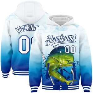 Sweat à capuche de pêche en plein air letterman varsity pour hommes tissu chaud et imperméable doublure intérieure épaisse veste de sport personnalisée - Product Image 2