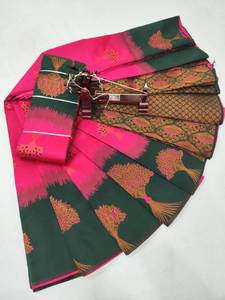 HERMOSOS SAREES DE SEDA LIGERA DE FANTASÍA - Product Image 4