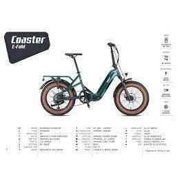 KRON LOOP COASTER E-FOLD FOLDING BIKE RED