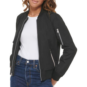 Chaqueta Bomber para Mujer, Servicio OEM, Tejido de Punto, Resistente al Viento, Cálida, Transpirable, Mangas Largas, Corte Holgado, Algodón Ecológico - Product Image 3