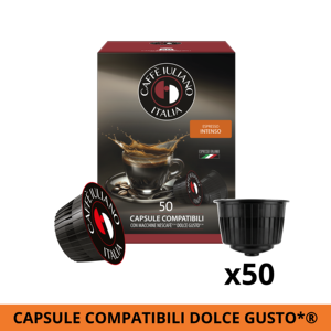 Caffè Iuliano Italia Espresso Intenso Capsule di Caffè Compatibili con Dolce Gusto, Confezione da 50, Durata 24 Mesi, Prodotto in Italia - Product Image 1